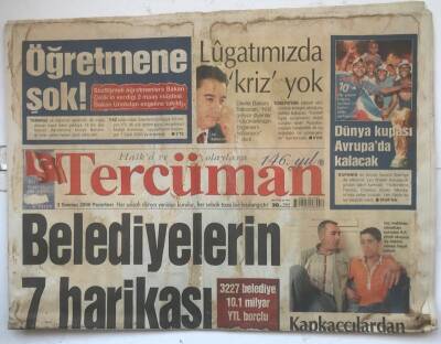 Tercüman Gazetesi 3 Temmuz 2006 - 3227 Belediye 10.1 Milyar YTL Borçlu GZ7399 - 1