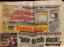 Tercüman Gazetesi 30 Ağustos 1987 - RAMBO , Babasından Sonra Karısından da Kurşun Yedi GZ65915 - 2