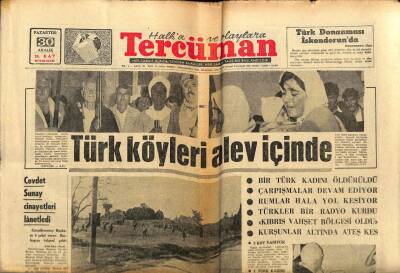 Tercüman Gazetesi 30 Aralık 1963 - Cevdet Sunay Cinayetleri Lanetledi GZ67551 - 1