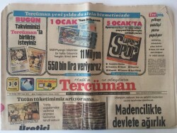 Tercüman Gazetesi 30 Aralık 1982 - 1982 Türk Sporu 14 Dalda 142 Madalya GZ10644 - 1