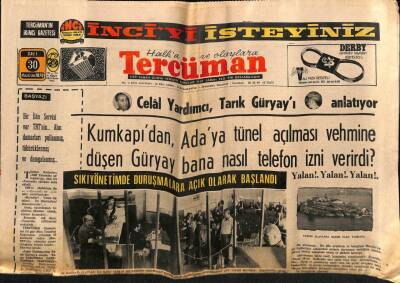Tercüman Gazetesi 30 Haziran 1970 - Celal Yardımcı , Tarık Güryayı Anlatıyor GZ70697 - 2