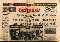 Tercüman Gazetesi 30 Haziran 1970 - Celal Yardımcı , Tarık Güryayı Anlatıyor GZ70697 - 1