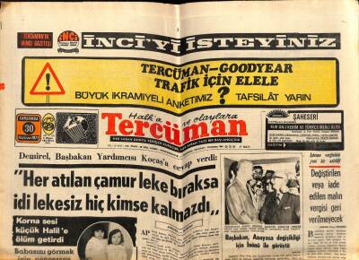 Tercüman Gazetesi 30 Haziran 1971 - Burdurda Dün Geceki Depremde 10 Ev Çöktü , İki Kişi Yaralandı GZ65815 - 1