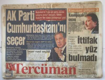 Tercüman Gazetesi 30 Haziran 2006 - İttifak Yüz Bulmadı GZ7398 - 1
