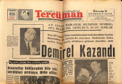 Tercüman Gazetesi 30 Kasım 1964 - Endonezya da Atom Bombası Yapıyormuş GZ65804 - 1