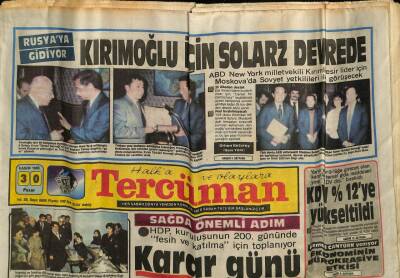 Tercüman Gazetesi 30 Kasım 1986 - ABD 800 Milyon Dolarlık Faiz Borcumuzu Silecek GZ70374 - 1