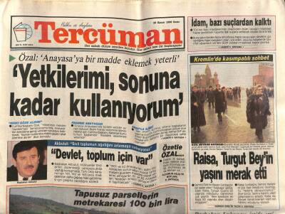 Tercüman Gazetesi 30 Kasım 1990 - Hülya Koçyiğit Sesimin Rengi Değil Kullandığım Türkçe Önemli GZ70347 - 1