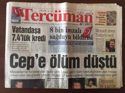Tercüman Gazetesi 30 Kasım 2005 - İnsan Hakları Hutbesi GZ10497 - 2