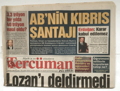 Tercüman Gazetesi 30 Kasım 2006 - ABD Tankla Bebekleri Öldürdü GZ5683 - 2