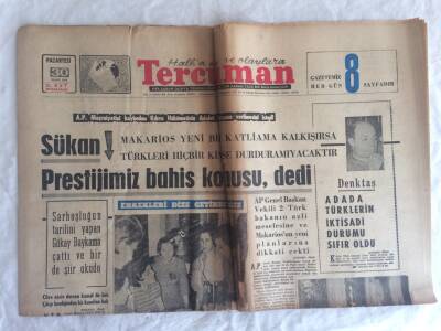 Tercüman Gazetesi 30 Mart 1964 - Sükan Prestijimiz Bahis Konusu , dedi GZ73601 - 1