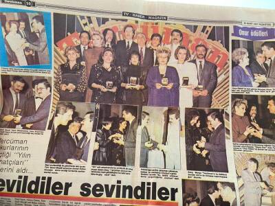 Tercüman Gazetesi 30 Mart 1987 - Tercüman Okurlarının Seçtiği Yılın Sanatçıları Ödüllerini Aldı... Kadir İnanır - Sezen Aksu - Hülya Koçyiğit GZ70361 - 4