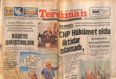 Tercüman Gazetesi 30 Mayıs 1979 - Demirel CHP Hükümet Oldu İktidar Olamadı GZ55179 - 1