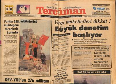 Tercüman Gazetesi 30 Mayıs 1981 - ABD Uçak Gemisindeki Kaza Pilotaj Hatasından Meydana Geldi GZ69949 - 1