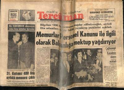 Tercüman Gazetesi 30 Nisan 1966 - Memurlar Personel Kanunu İle İlgili Olarak Bakanlığa Mektup Yağdırıyor GZ53933 - 1