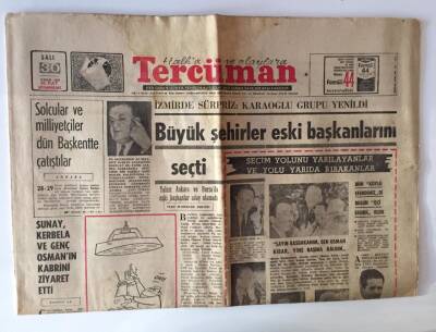 Tercüman Gazetesi 30 Nisan 1968 - Fransa da Kalp Nakli Yapıldı GZ11336 - 1