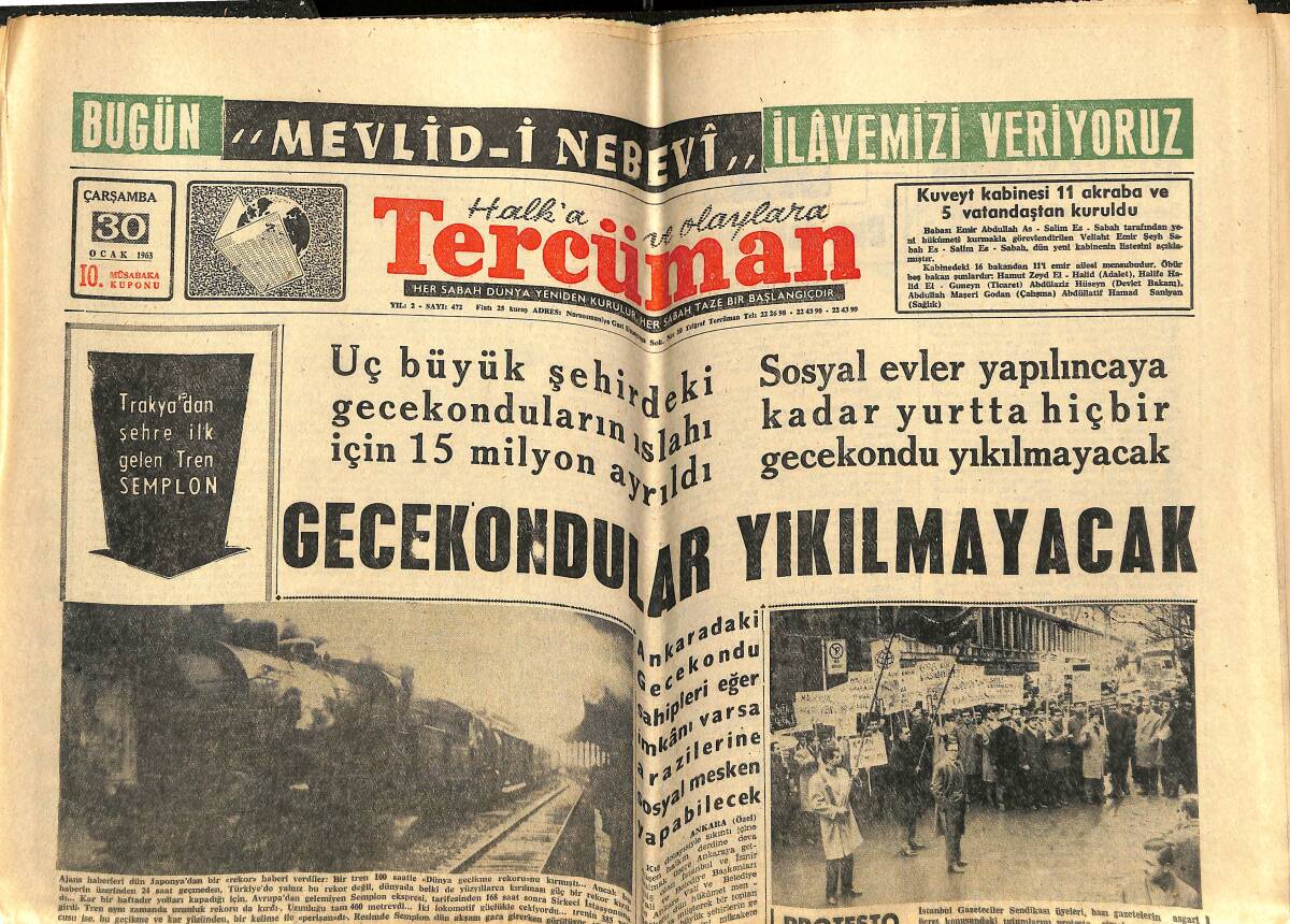 Tercüman Gazetesi 30 Ocak 1963 - Galatasaray'ın Rakibi Rapid Dün Geldi - Kamuran Gorgun Nihayet İstifa Etti GZ142929 - 1