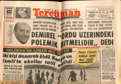 Tercüman Gazetesi 30 Ocak 1969 - Amerikan Elçisi Komer , Eşi İle Türkiyeden Ayrıldı GZ67948 - 2