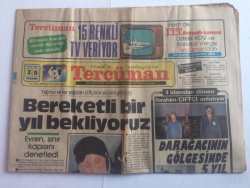 Tercüman Gazetesi 30 Ocak 1985 - Özalİstanbula Sahip Çıkacağız - GZ15121 - 2