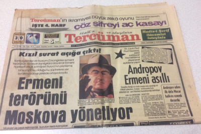 Tercüman Gazetesi 30 Temmuz 1983 - Kızıl Surat Açığa Çıktı - GZ15226 - 2