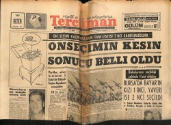 Tercüman Gazetesi 31 Ağustos 1965 - İnsanoğlu 1969da Aya İnecek GZ70850 - 2