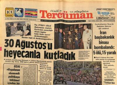 Tercüman Gazetesi 31 Ağustos 1981 - Haldun Dormen Sanat Dünyasına Yenilikler Getirmenin Hazırlığında GZ67291 - 1