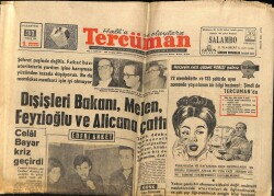 Tercüman Gazetesi 31 Aralık 1962 - Dışişleri Bakanı , Melen , Feyzioğlu Ve Alicana Çattı GZ70711 - 1