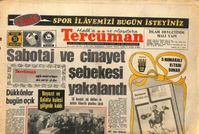 Tercüman Gazetesi 31 Aralık 1972 - Türkiye Ve Balkanların En Büyük TV Verici Tesisleri Hizmete Girdi GZ122508 - 1
