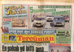 Tercüman Gazetesi 31 Aralık 1987 - 2. Özal Hükümeti Güvenoyu Aldı GZ103404 - 1