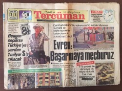 Tercüman Gazetesi 31 Ekim 1984 - F-16 Projesi İle Dünyaya 1.5 Milyar Dolarlık Türk Malı Pazarlanacak GZ10336 - 1