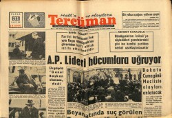 Tercüman Gazetesi 31 Mart 1963 - A.P. Lideri Hücumlara Uğruyor GZ67565 - 2