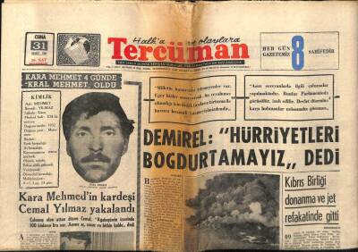 Tercüman Gazetesi 31 Mart 1967 - Galatasaray Ayhanın Dönüşünü Bekliyor GZ54197 - 1