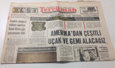 Tercüman Gazetesi 31 Mart 1976 - Amerikadan Çeşitli Uçak Ve Gemi Alacağız - GZ15328 - 1