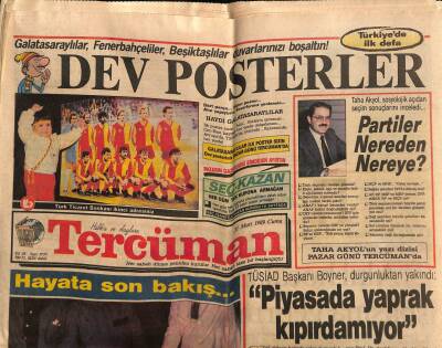 Tercüman Gazetesi 31 Mart 1989 - TÜSİAD Başkanı Boyner , Durgunluktan Yakındı Piyasada Yaprak Kıpırdamıyor GZ67102 - 2