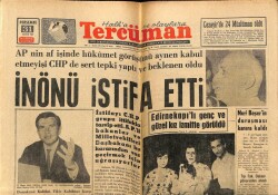 Tercüman Gazetesi 31 Mayıs 1962 - İnönü İstifa Etti GZ70743 - 2