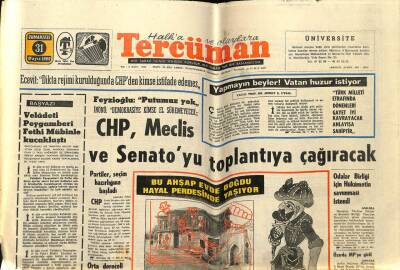 Tercüman Gazetesi 31 Mayıs 1969 - Ankara Üniversitesi Yönetim Kurulu İstifa Etti GZ54783 - 1