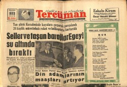 Tercüman Gazetesi 31 Ocak 1963 - Seller Ve Taşan Barajlar Egeyi Su Altında Bıraktı GZ67031 - 2
