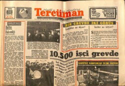Tercüman Gazetesi 31 Ocak 1969 - Sümerbank Grevi Adana , Maraş Ve Bergamaya Sıçradı GZ65719 - 2