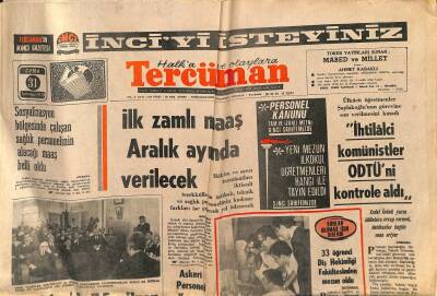 Tercüman Gazetesi 31 Temmuz 1970 - Teknik Üniversitede Yedi Bin Öğrenciden Sadece Biri , Polis Himayesinde İmtihana Giriyor GZ125017 - 1