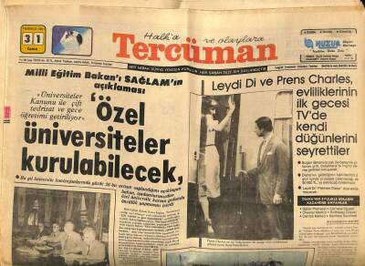Tercüman Gazetesi 31 Temmuz 1981 - Sultani Yegah En Çok Nihavendi Seviyor... GZ65942 - 2