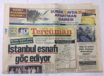 Tercüman Gazetesi 31 Temmuz 1985 - Rahşan Hanım Arap Sermayesine Karşı - GZ17203 - 2