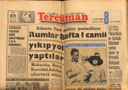 Tercüman Gazetesi 4 Ağustos 1964 - Rumlar Bafta I Camii Yıkıp Yol Yaptılar GZ65809 - 2