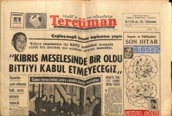 Tercüman Gazetesi 4 Aralık 1965 - Çağlayangil Kıbrıs Meselesinde Bir Oldu Bittiyi Kabul Etmeyeceğiz GZ70833 - 2