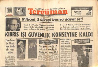 Tercüman Gazetesi 4 Aralık 1967 - İlk Defa Bir İnsanın Kalbi Başka İnsana Başarı İle Takıldı GZ90904 - 1