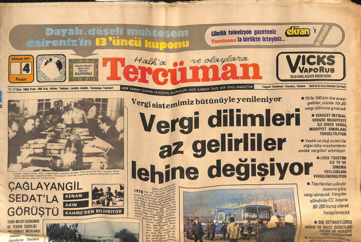Tercüman Gazetesi 4 Aralık 1977 - Seramik Yapımı İçin En İyi Çamur Haliç'te - ODTÜ'de Olağanüstü Tedbirler Alındı GZ134517 - 1