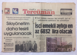 Tercüman Gazetesi 4 Aralık 1979 - Sıkıyönetim Daha Tesirli Uygulanacak - GZ17358 - 1