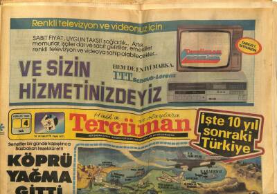 Tercüman Gazetesi 4 Aralık 1984 - Doğum Günü Hediyesi GZ54662 - 1