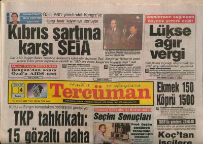 Tercüman Gazetesi 4 Aralık 1987 - Siyasette Mardin Münih Arttı GZ83239 - 1