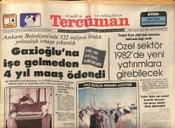 Tercüman Gazetesi 4 Ekim 1981 - Aydan Şener Türkiye Güzeli Seçildi GZ65056 - 1
