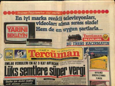 Tercüman Gazetesi 4 Eylül 1985 - THK Yeni Uçaklarımız Evren Ve Özalın Emrinde GZ118062 - 1