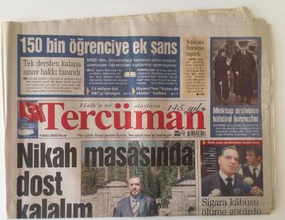 Tercüman Gazetesi 4 Eylül 2005 - Katrina Kasırga Felaketi ABDyi Böldü GZ11567 - 1